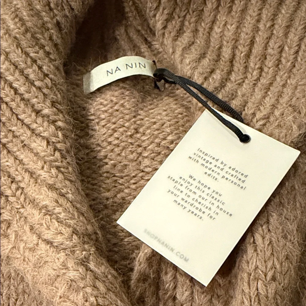 Na Nin Martie Knitted Suri Alpaca Sweater Coat - Picture 8 of 8